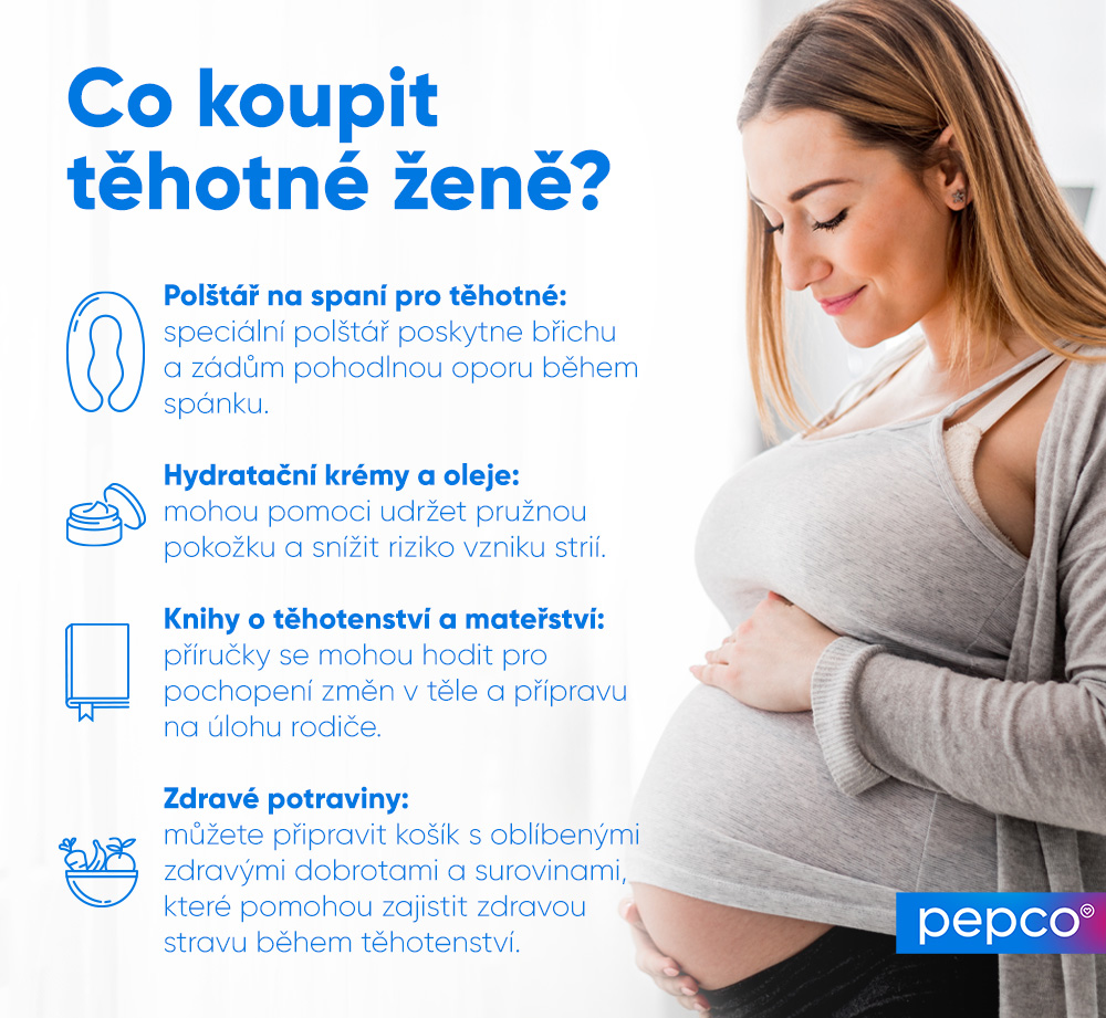 Infografika Pepco: Co koupit těhotné ženě?