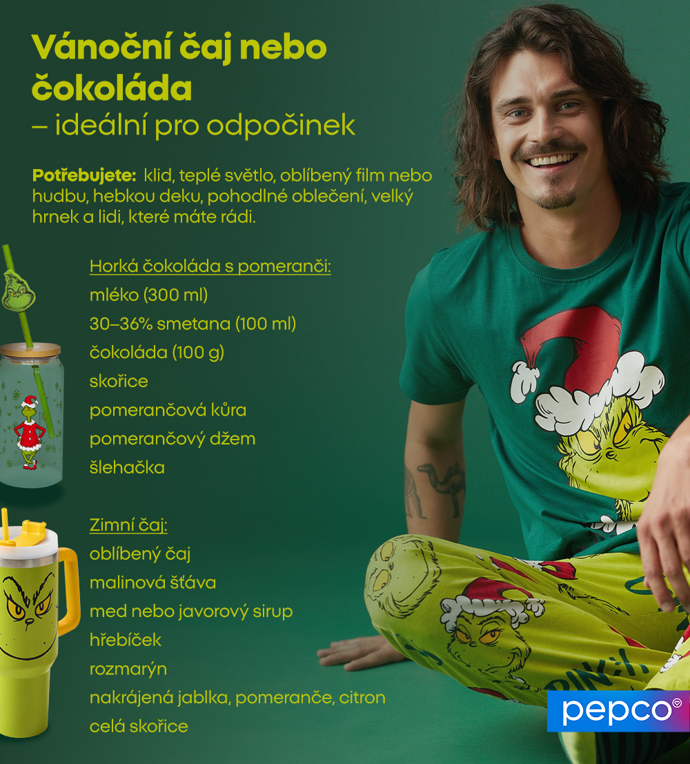 Vánoční čaj nebo čokoláda – ideální pro odpočinek