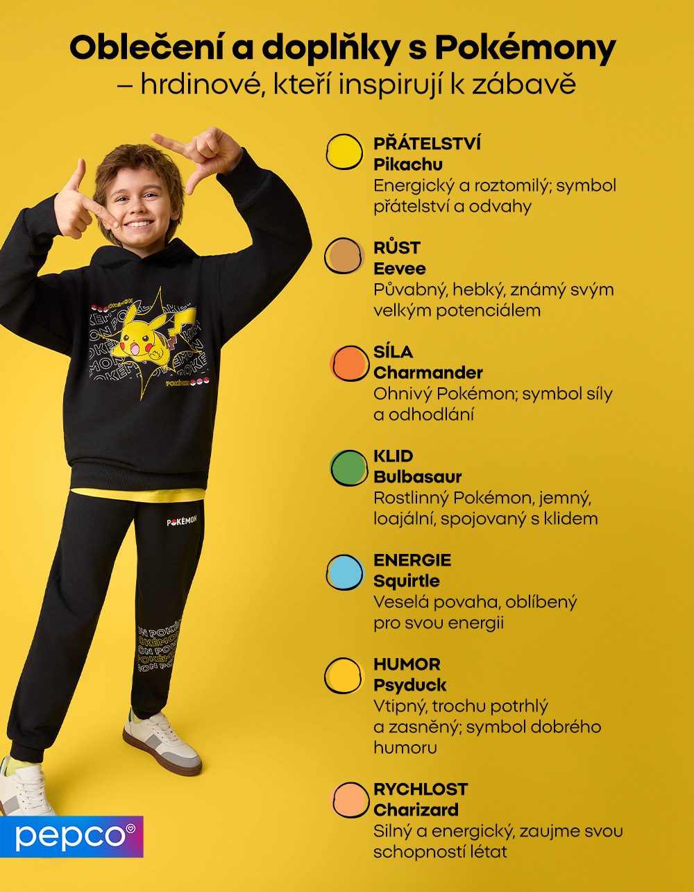 Oblečení a doplňky s Pokémony – hrdinové, kteří inspirují k zábavě 