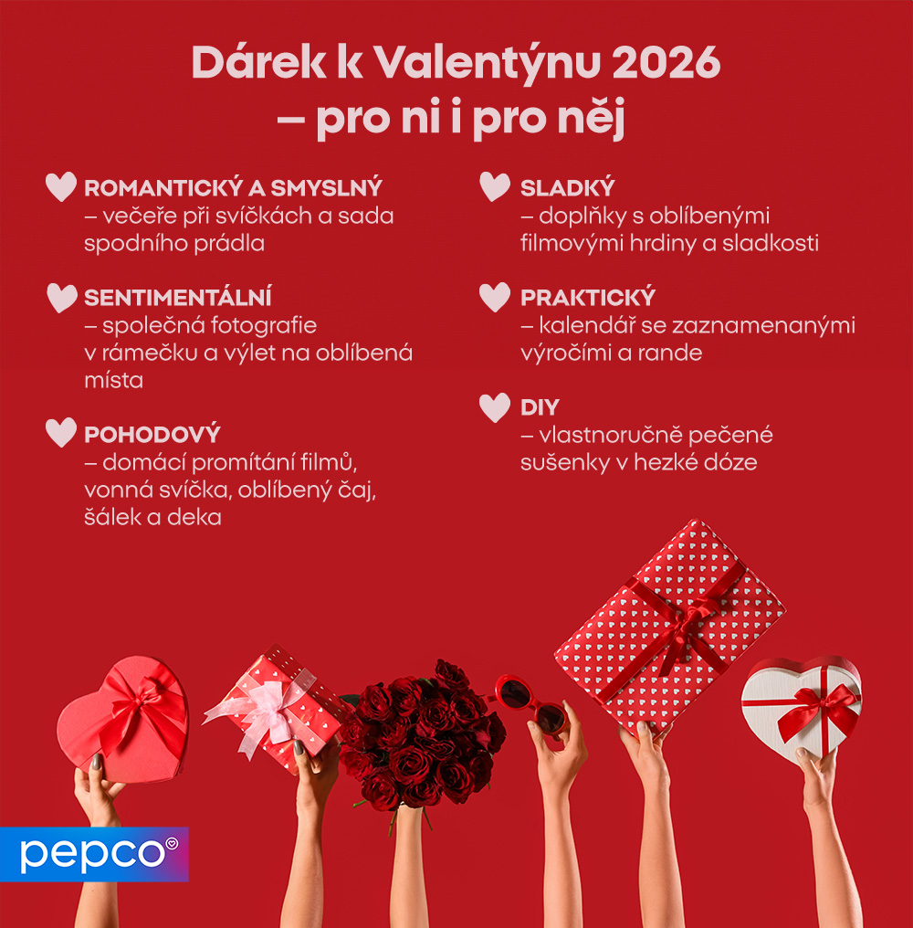 Dárek k Valentýnu 2026 – pro ni i pro něj