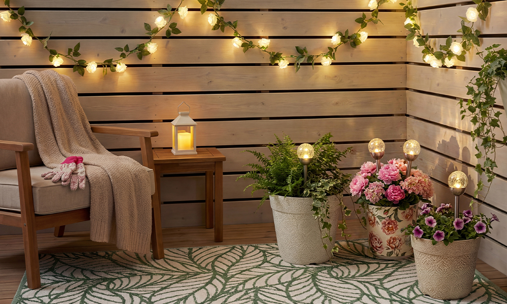 Útulný koutek na terase